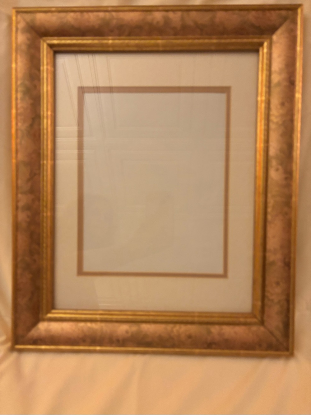 Classic Gold Ornate Picture Frame with Double Mat